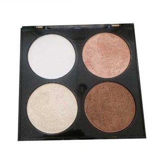 Phấn má hồng tạo khối và bắt sáng 4 ô Sivanna Bronze and Highlighter HF358 03