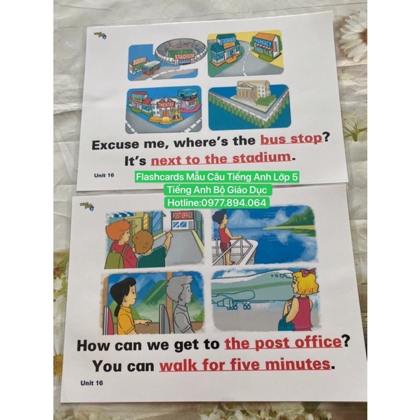 Combo Flashcard  Mẫu Câu Lớp 1-2-3-4-5