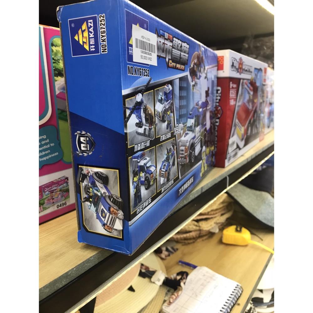 Bộ đồ chơi lắp ráp KAZI Xe police