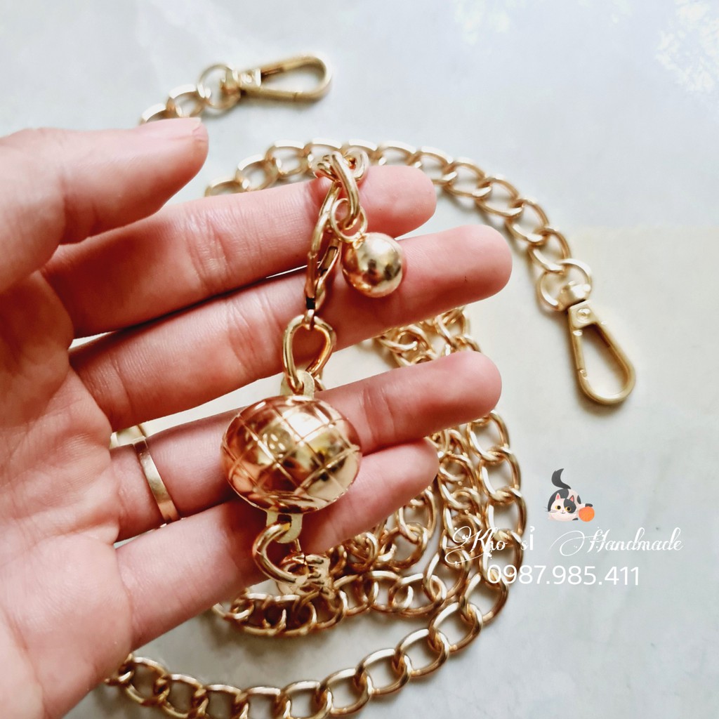 Dây xích phối hạt kim loại , dễ dàng điều chỉnh chiều dài dây