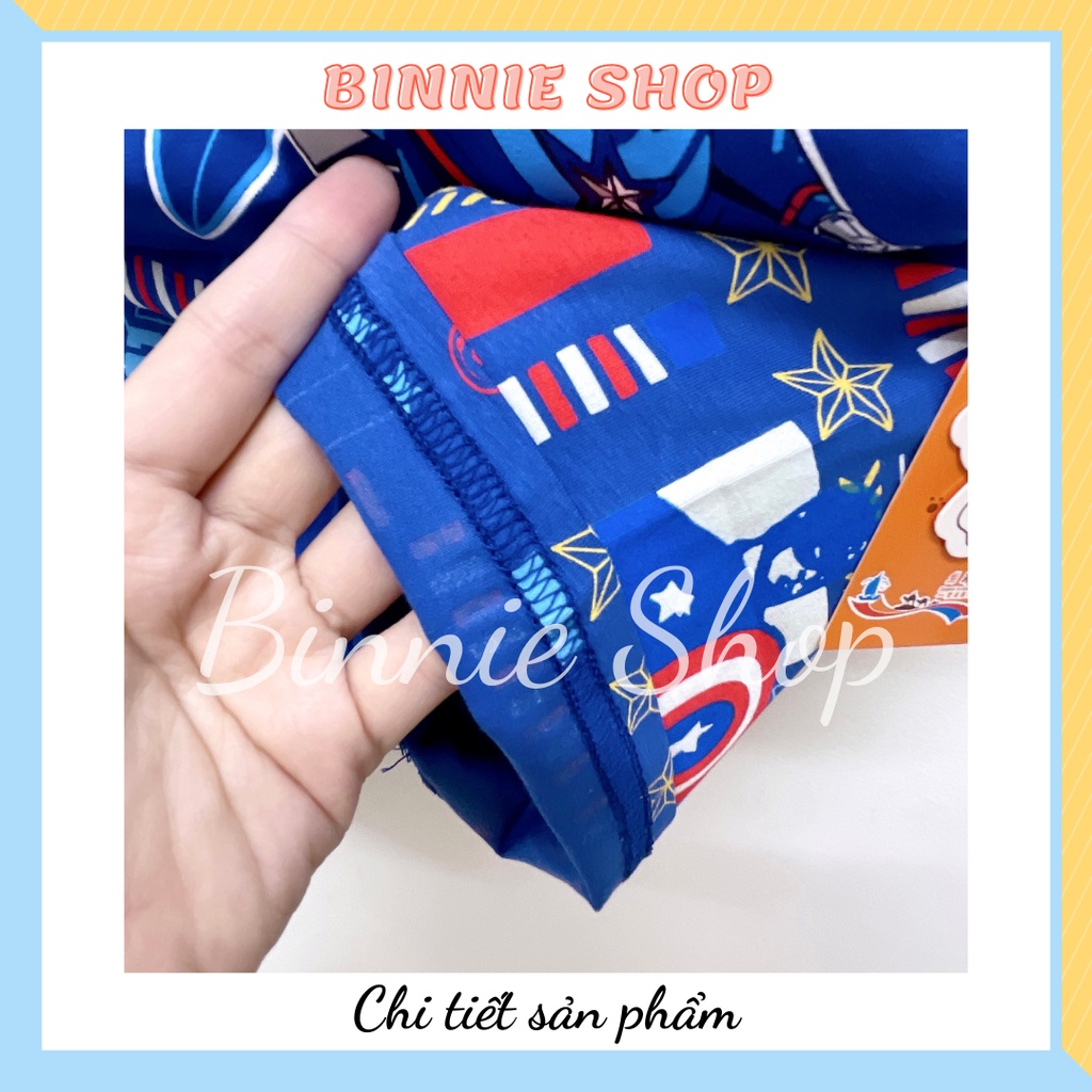 Đồ bộ bé trai Bộ thun cotton quảng châu xuất hàn BINNIE SHOP cho bé trai từ 24-33kg (6-9 tuổi) BTD1