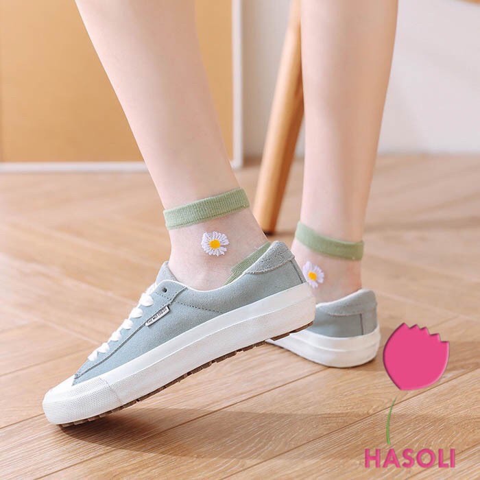 Tất Vớ Nữ Set 10 Tất Lưới Hoa Cúc Hàn Quốc Siêu Xinh PK23