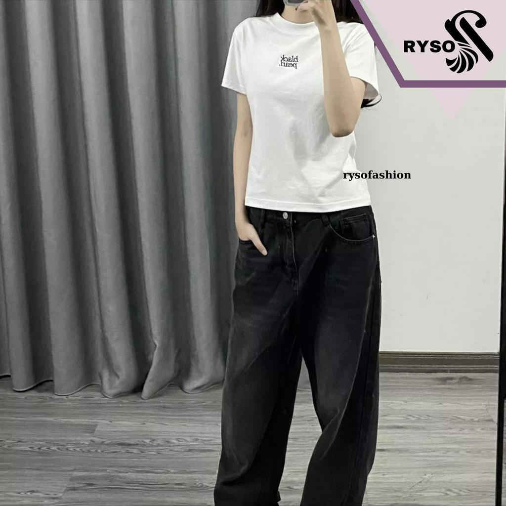 Áo Thun Baby Tee RYSO FASHION Chất Cotton 100% In Chữ