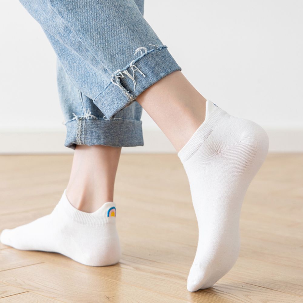 Tất cotton thêu hình thỏ cà rốt hoạt hình đáng yêu dành cho nữ
