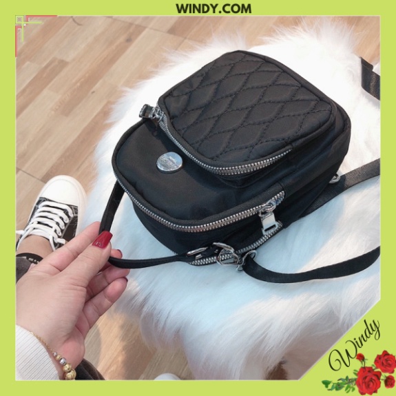 Túi Đeo Chéo Nữ Chất Dù Kiểu Balo Đáng Yêu Nhiều Ngăn Siêu Nhẹ Windy.com