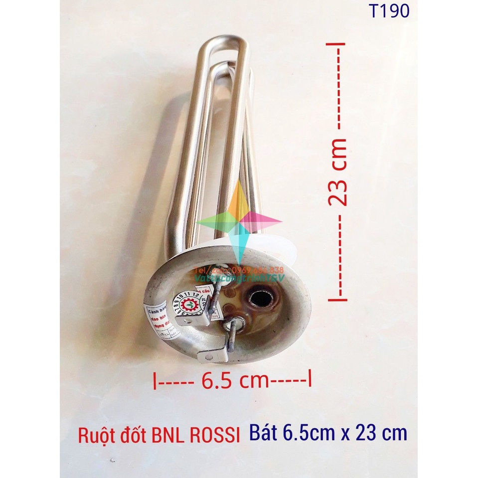 Ruột đốt AMTS - Bình Nóng Lạnh ROSSI thẳng bát tròn 6,5cm x 23cm