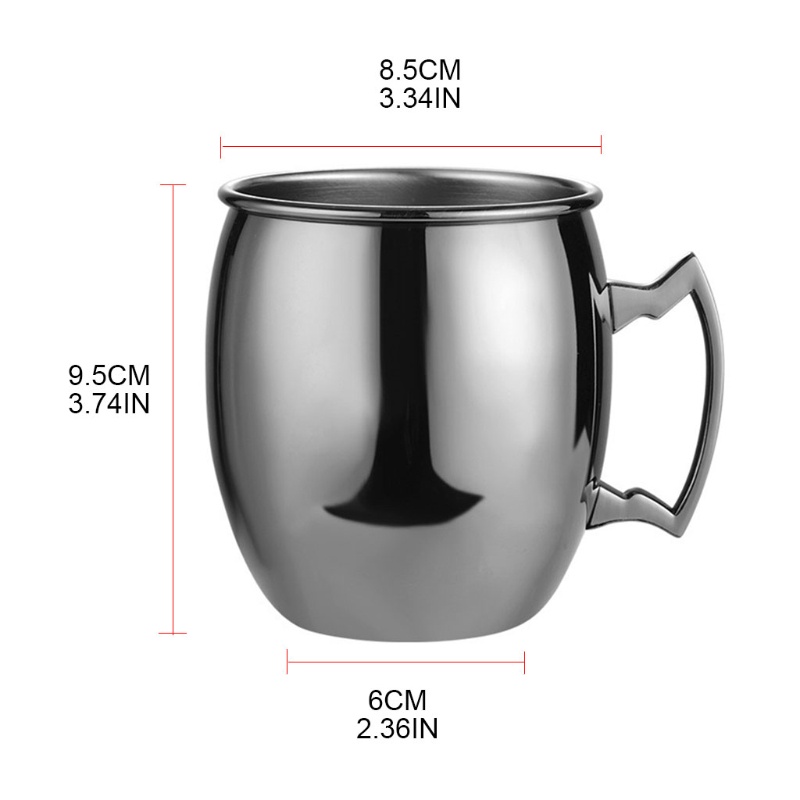 Cốc Uống Nước Blala Moscow Màu Đen