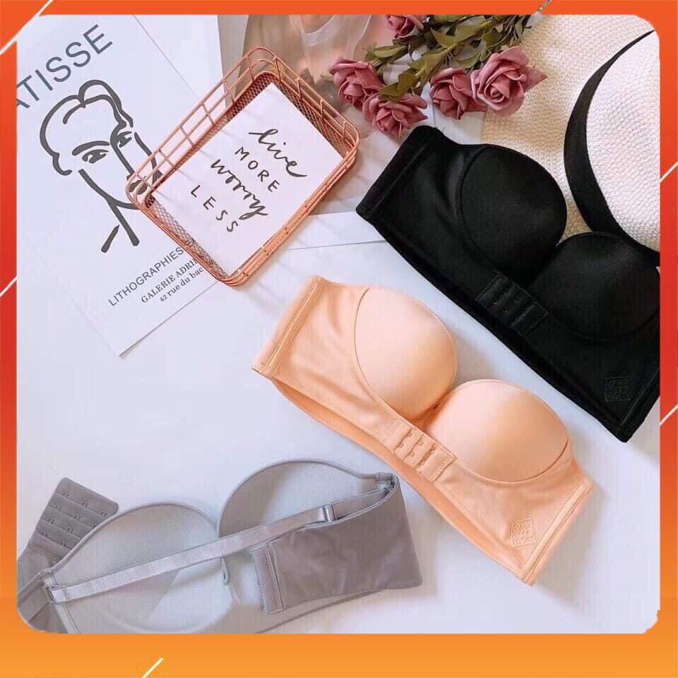 Áo cup ngực nữ chất liệu tản nhiệt cao cấp không gọng không dây đệm mút vừa quai cài trước A5505