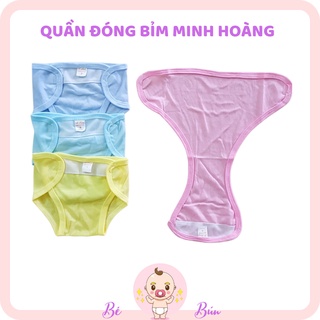 Quần bỉm Minh Hoàng cho bé từ 2-6kg, Quần dán tã Minh Hoàng cotton mềm mại cho bé