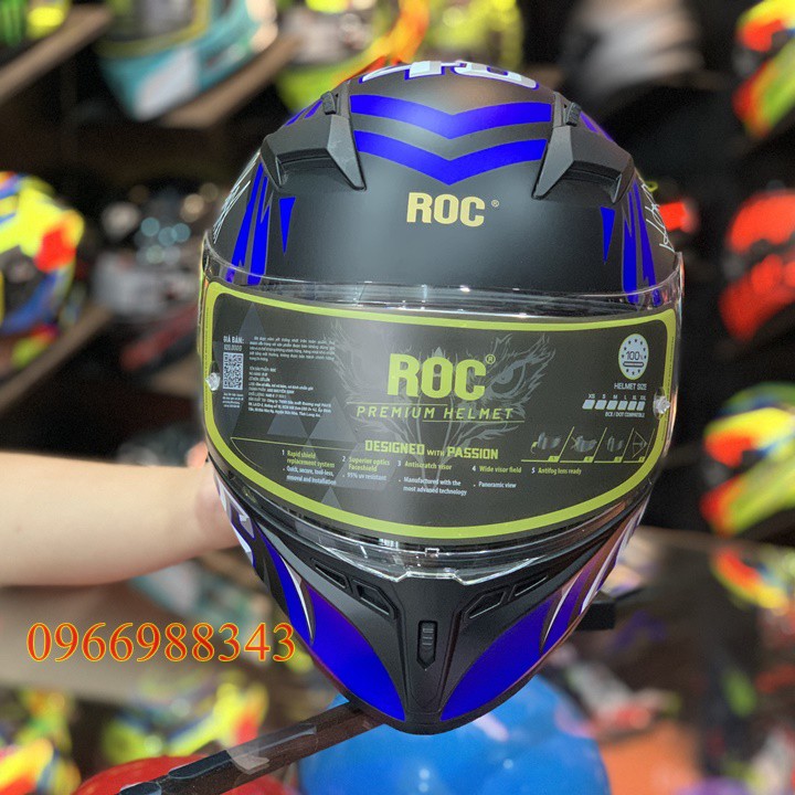 (GIÁ HỦY DIỆT ) Mũ ROC 01 ặng PINLOCK chống đọng sương