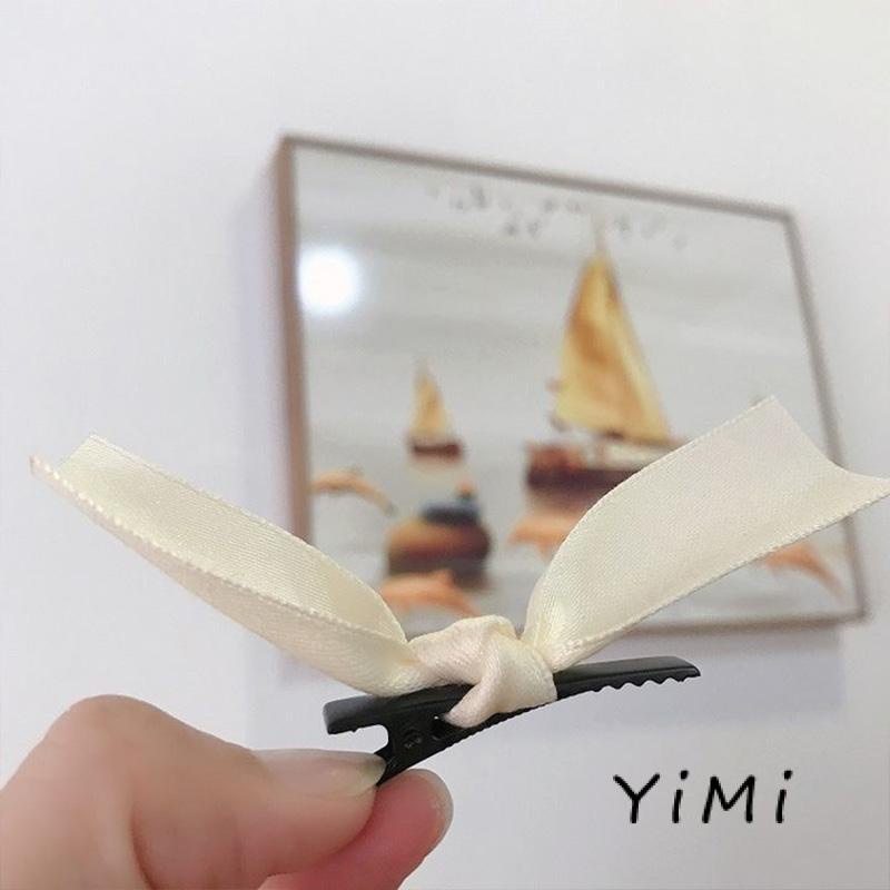 Kẹp tóc vải trang trí hình nơ dễ thương phong cách lolita Hàn Quốc nữ tính