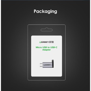 Đầu chuyển đổi Micro USB sang USB Type C Ugreen 50590