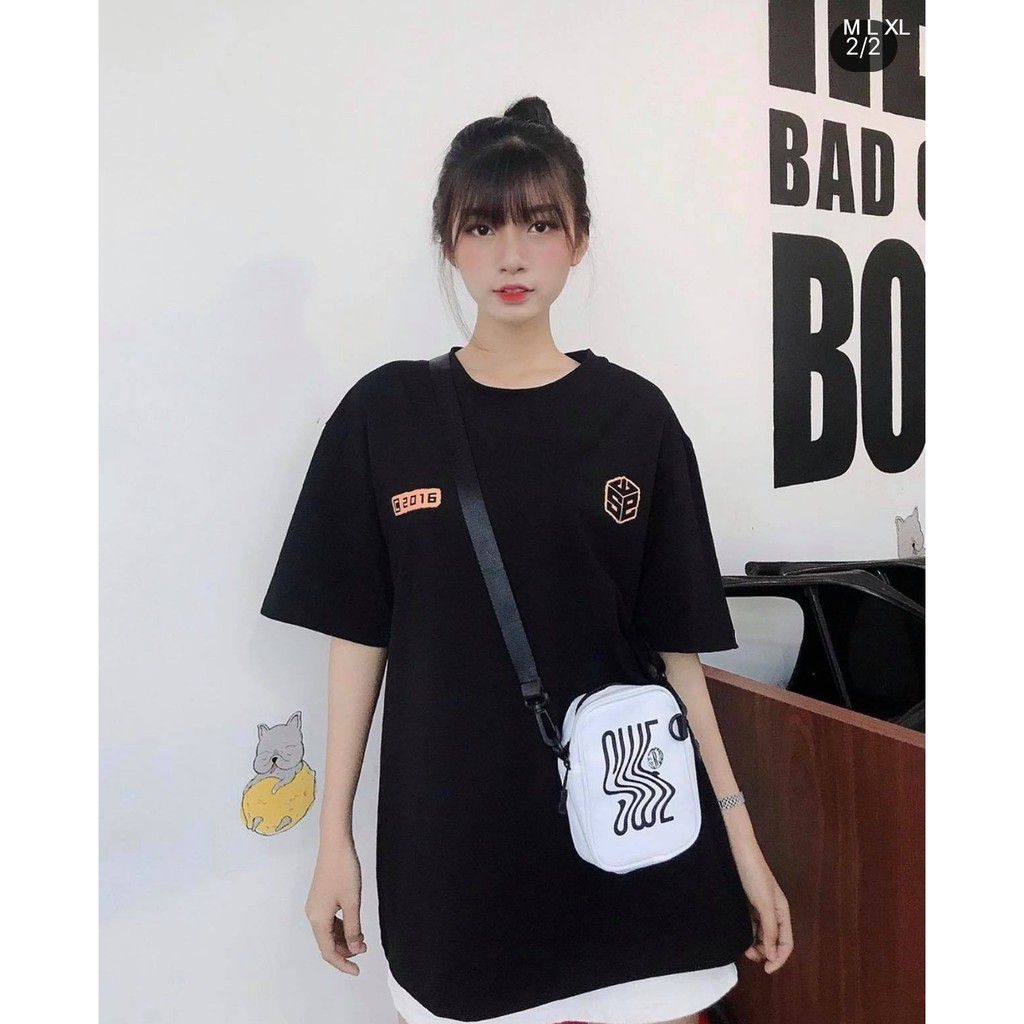 Áo thun tay lỡ  LOGO SWE   phông Unisex nam nữ tee oversize form rộng pull Ulzzang Streetwear Hàn Quốc vải mềm