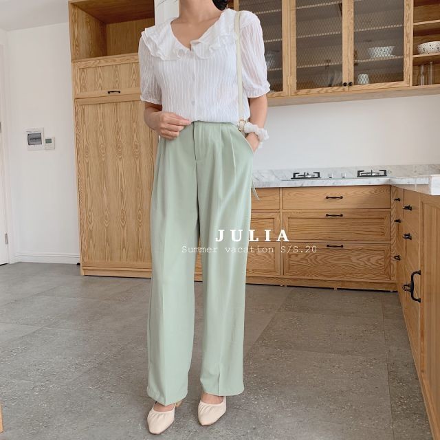 Quần vải ống rộng chun sau 1 cúc 202 | BigBuy360 - bigbuy360.vn