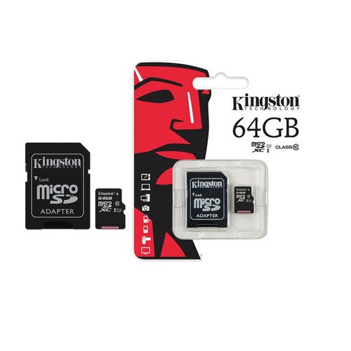 Thẻ Nhớ Micro SDHC Kingston 64GB Class 10 - Hàng Chính Hãng BH 5 Năm