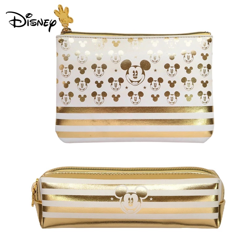 Túi Đựng Bút / Mỹ Phẩm Đa Năng Họa Tiết Chuột Mickey Disney Thời Trang Ốp