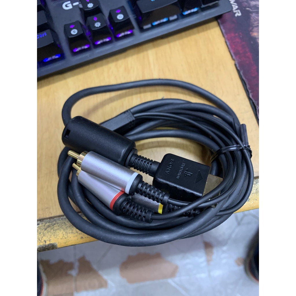 Dây Cáp Chuyển Đổi Ps2 / Ps3 Av 3 màu dài 1.8m