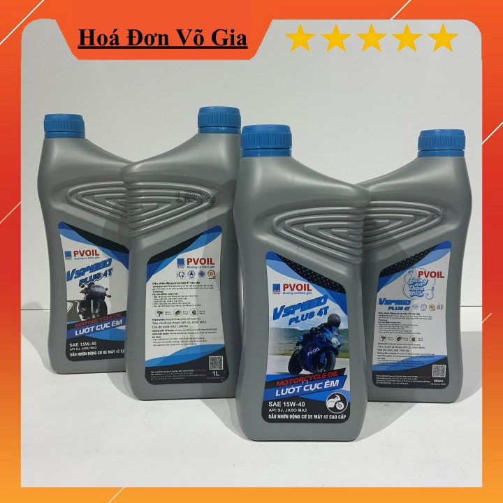 Dầu Nhớt PV OIL PLUS 4T 15W40 / 0.8L - 1L Dành cho xe máy