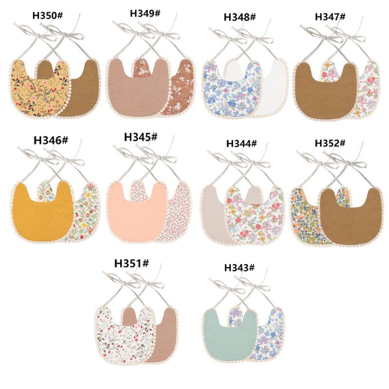 Yếm Ăn Cotton Xinh Xắn Dành Cho Bé