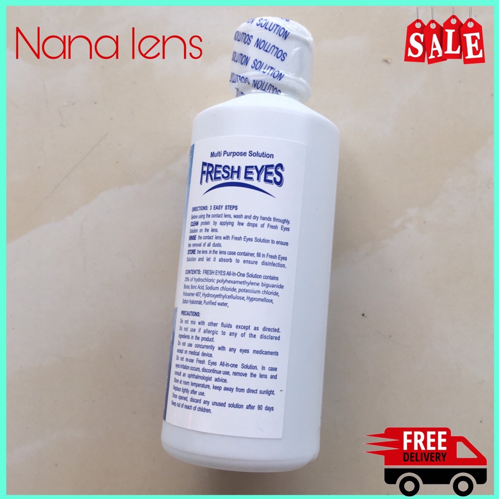 Nước ngâm lens - kính áp tròng chuyên dụng Fresh eyes