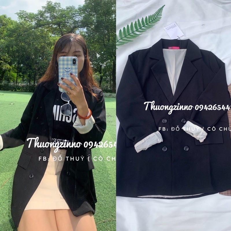 [Ảnh thật/Video] Áo blazer thiết kế kiểu mới trơn/ kẻ 2 lớp nhiều màu kiểu dáng Hàn Quốc Áo vest nữ hàng chất lượng cao