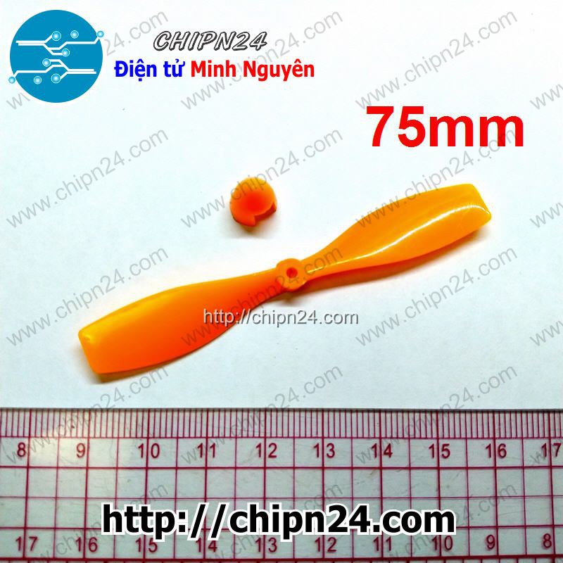 [1 CÁI] Cánh Quạt 75MM 2 Cánh Trục 2MM CAM