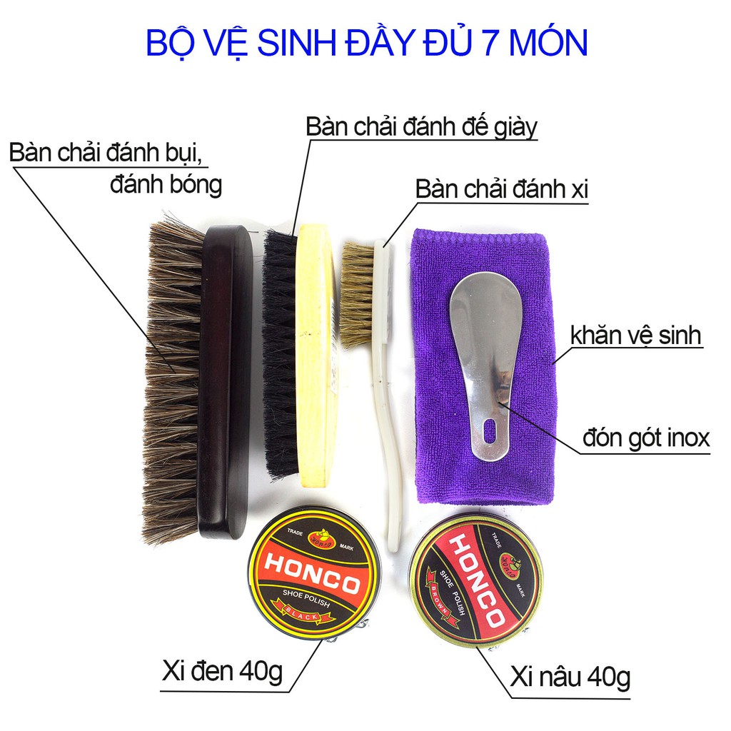 Bộ vệ sinh giày 7 món P147