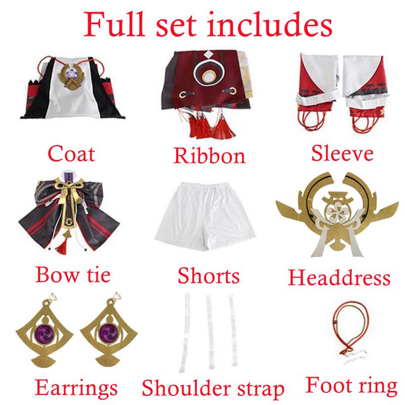 Bộ Tóc Giả Hóa Trang Guuji Yae Cho Nữ