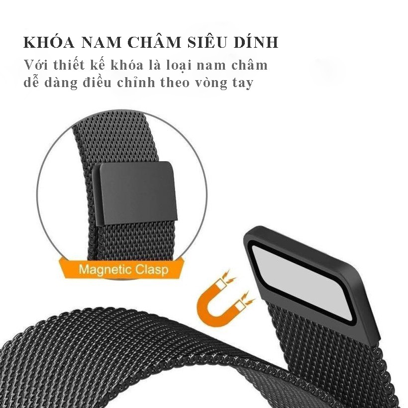 Dây Đeo Apple Watch Thép Không Gỉ - dành cho Đồng Hồ Thông Minh Apple Watch Series 5/4/3/2/1 (Milanese Loops)