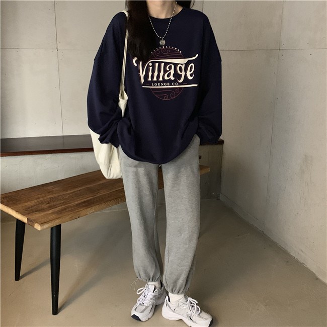 Áo Sweater Tay Dài Dáng Rộng Phong Cách Hàn Quốc Xinh Xắn Dành Cho Nữ | BigBuy360 - bigbuy360.vn