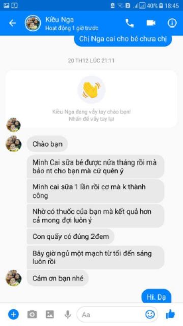 THUỐC CAI SỮA MẸO