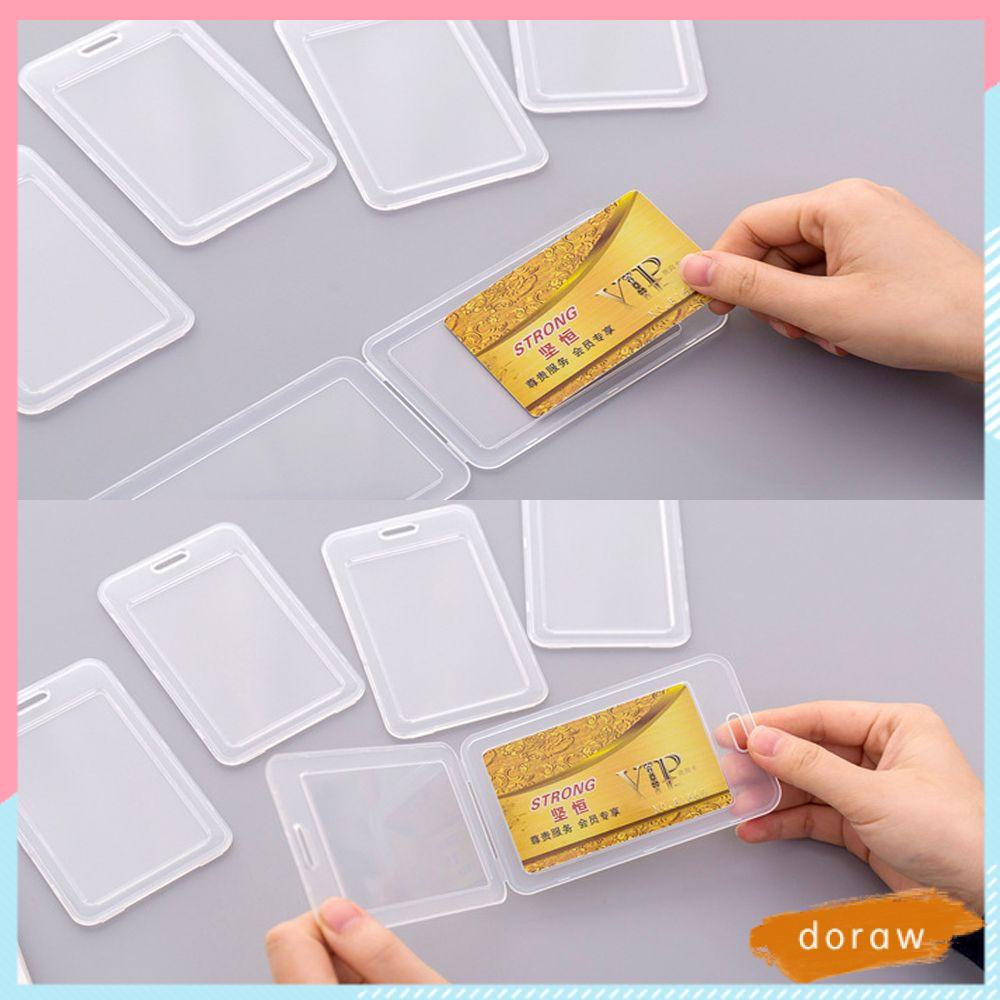 Bao đựng thẻ bằng nhựa trong suốt hai mặt chống trộm an toàn cho trường học / văn phòng