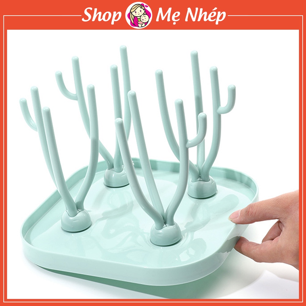 Khay úp bình sữa, núm ti cho bé, tháo lắp gọn gàng