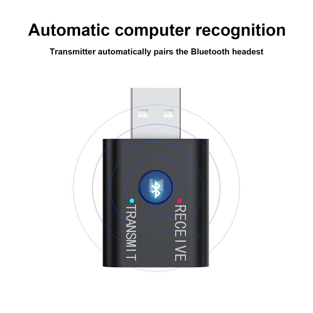 Bộ Chuyển Đổi Âm Thanh USB Bluetooth Không Dây Di Động 5 0 Cho Điện Thoại / Máy Tính Bảng / Loa MP3