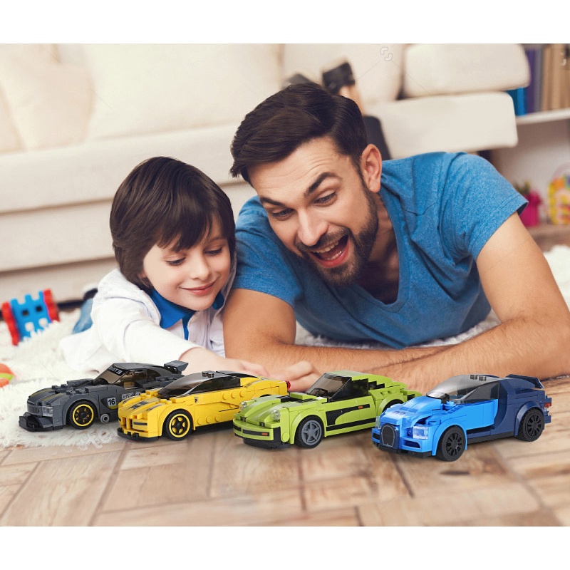 [CHÍNH HÃNG] BỘ xếp hình lego ô tô oto đua siêu xe đồ chơi cho bé nhiều chi tiết phát triển tư duy lamborghini lego
