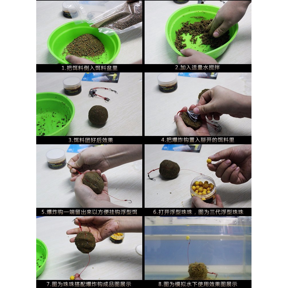 Hộp 30 mồi câu cá giả có mùi lựa chọn