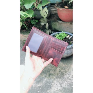 [ HÀNG CAO CẤP ] Bóp/ Ví Nam Da Bò Sáp Pullup Phong Thủy