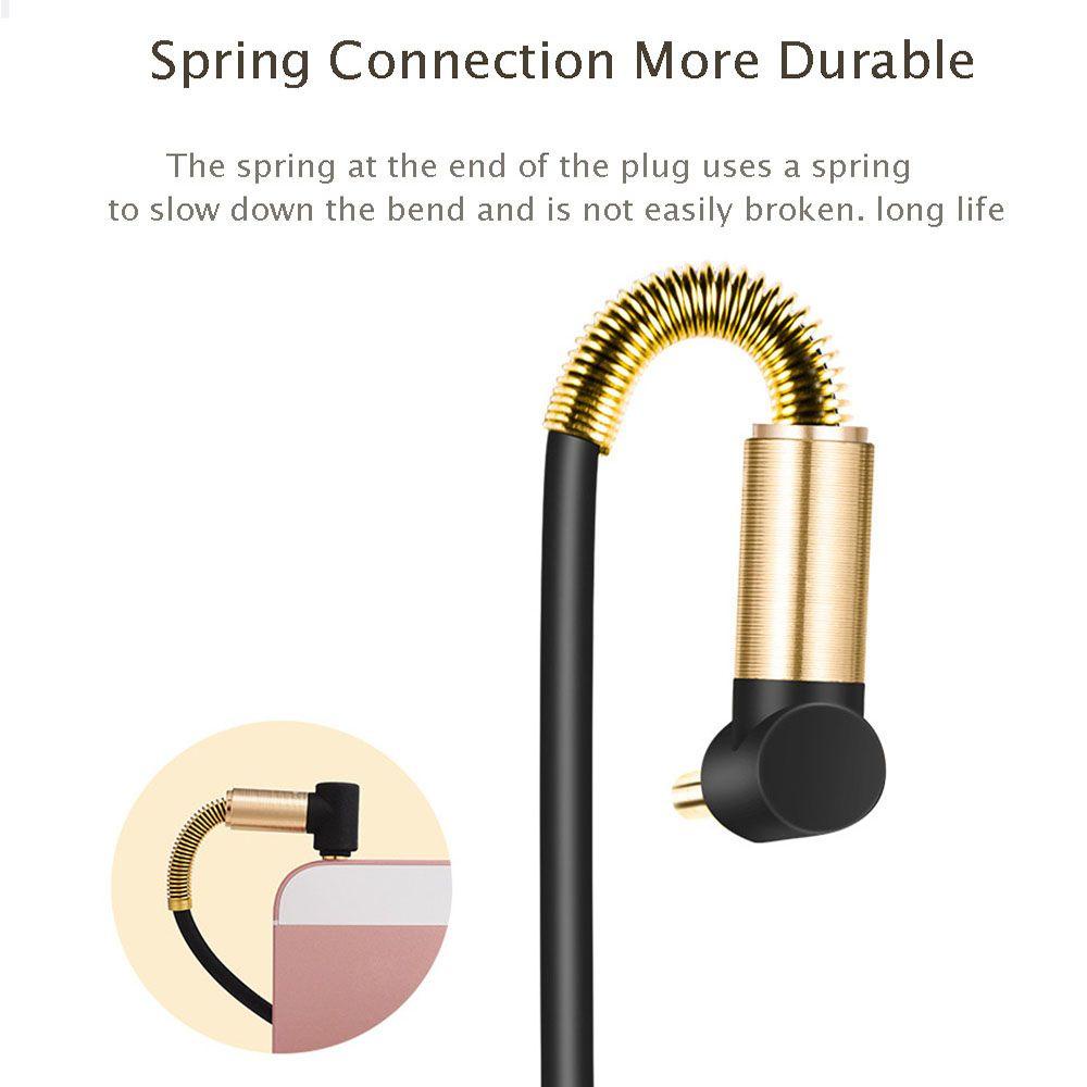 Dây Cáp Âm Thanh 3.5mm Dài 1M 90 Độ Chuyên Dụng Cho Máy Tính Bảng / Loa Xe Hơi