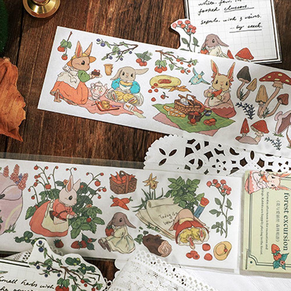 Miếng Dán Trang Trí Album Ảnh Hình Thỏ Dễ Thương