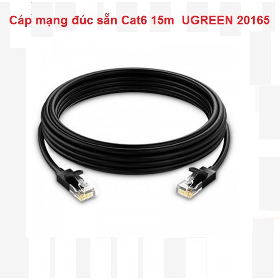 Cáp mạng đúc sẵn Cat6 UTP dài 15m UGREEN 20165