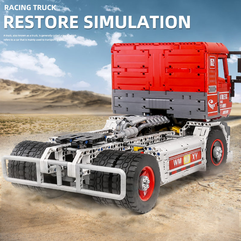 Đồ chơi Lắp ráp Mô hình siêu xe Mould King 13152Technic Car Model The MOC-27036 App Motorized Race Truck MkII