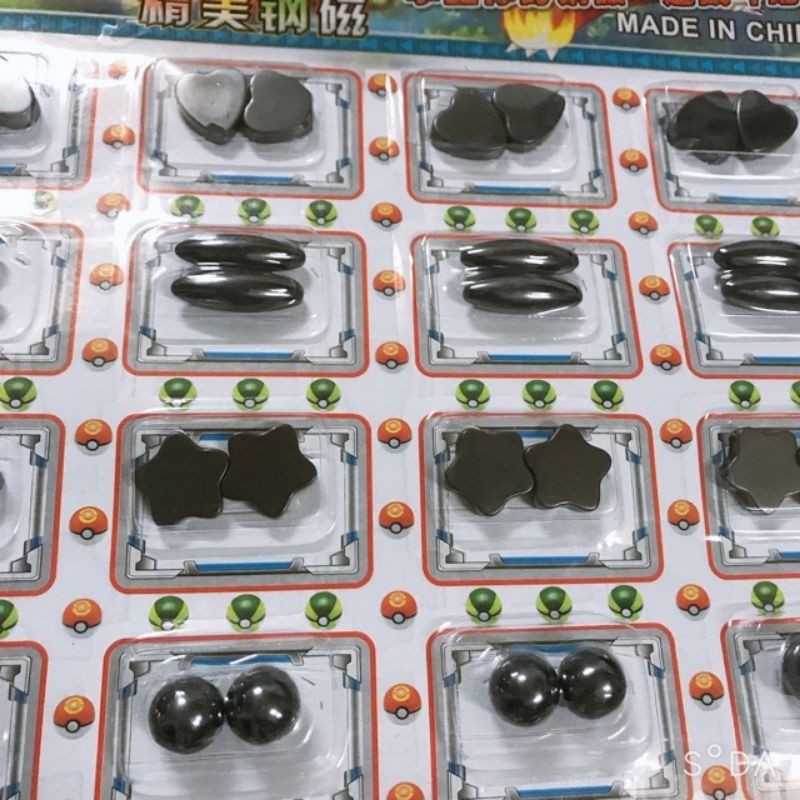 Vỉ Nam châm nhiều hình cho bé ( vỉ 30 đôi)