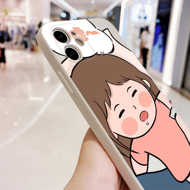 Ốp Điện Thoại Họa Tiết Cặp Đôi Đang Ngủ 1 Cho OPPO A57 A77 A3S A5S A7 A12 A12E A11K F5 F7 F9 F11 Pro