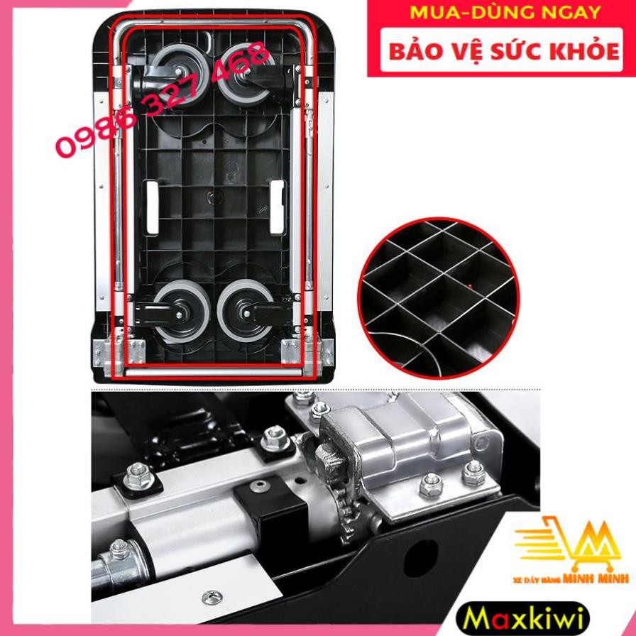 [BH12TH - HÀNG NHẬP KHẨU] Xe Đẩy Hàng 150kg, Xe Đẩy Hàng Gấp Gọn 100kg Cho Không Gian Nhỏ Hẹp, bỏ cốp ô tô