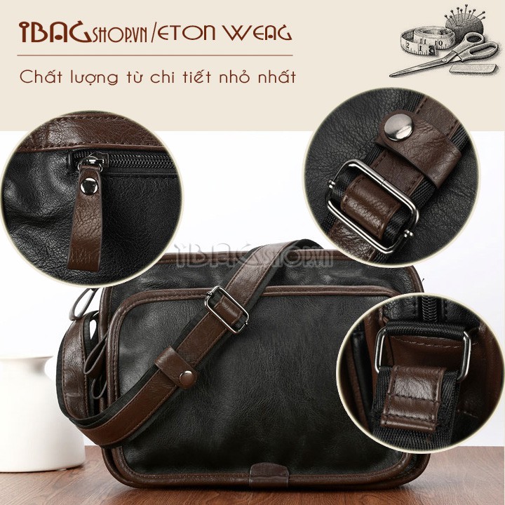 Túi đeo chéo nam - Túi đựng ipad ETONWEAG - Cao Cấp - Chất liệu da - Mã DP6885 | BigBuy360 - bigbuy360.vn