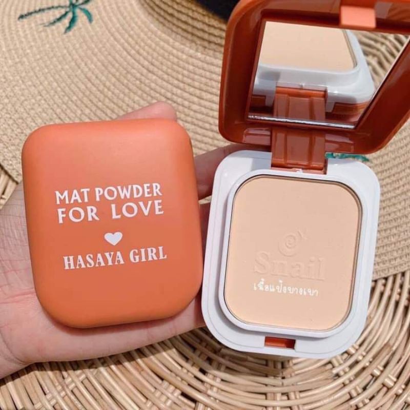 Phấn phủ dạng nén HASAYA GIRL Snail 9g