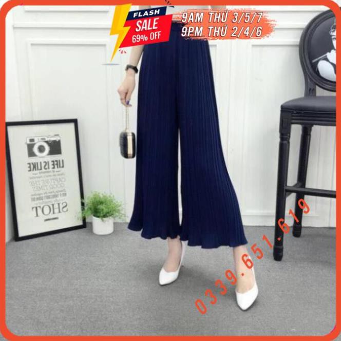 [FREESHIP] Quần Chiffon Dài Lưng Cao, Quần Ống Rộng Xếp Ly, Công Sở, Đi Làm, Đi Chơi, Thời Trang Cho Nữ