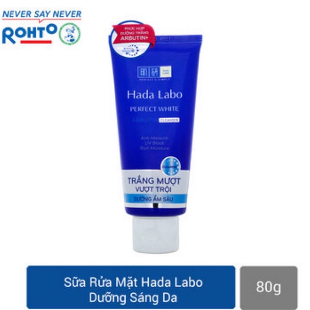 🌹Sữa rửa mặt Hada Labo trắng da vượt trội 80g