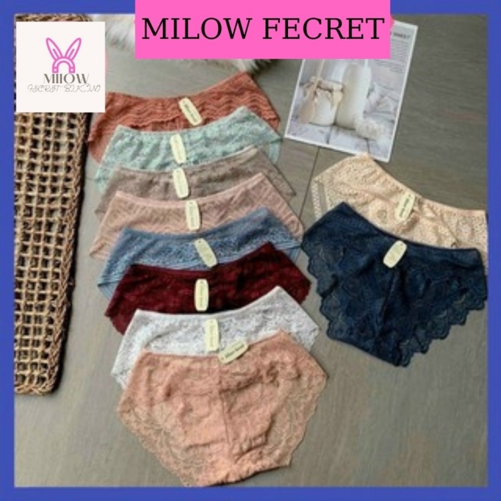 Quần Lót Nữ Ren Sexy thiết kế họa tiết ren xuyên thấu siêu gợi cảm quyến rũ mã A12