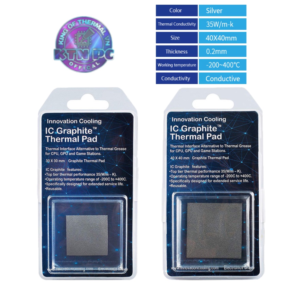 Miếng tản nhiệt Thermal Pad IC Graphite 30wmk